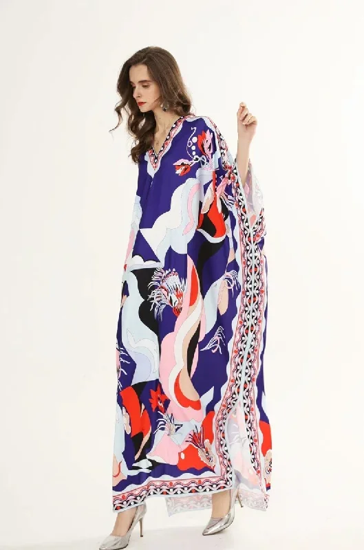 womens-runway-dresses-v-neck-knitted-batwing-sleeves-loose-design-printed-sexy-side-split-fashion-casual-long-maxi-dresses